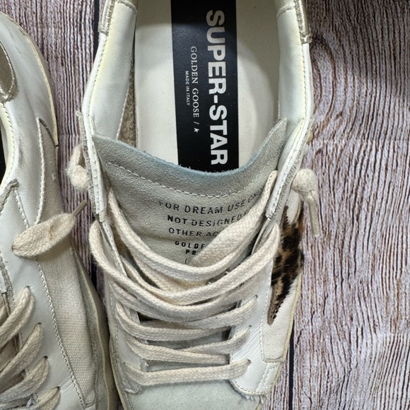Golden Goose Superstar Sneakers in White and Beige - Picture 9 of 13